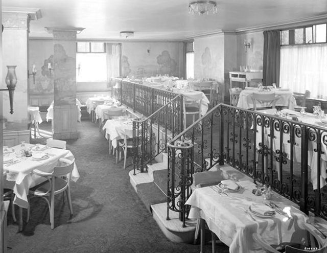 "Tudor City, restaurant in [building] no. 45. January 25th, 1939."